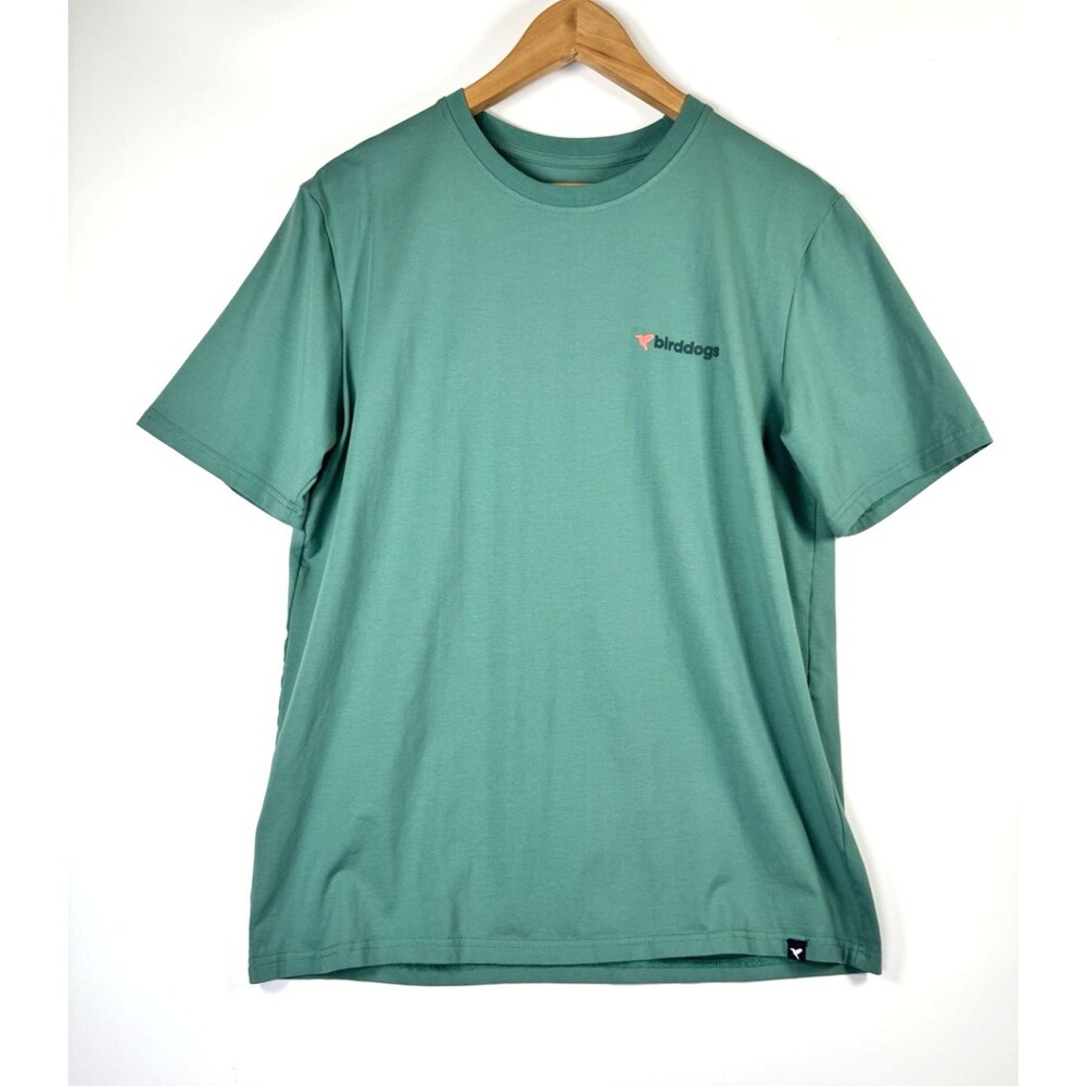 Birddogs T Shirt Mens Large Green ShMasters 2024 Golf Graphic Tee Stretch Casual